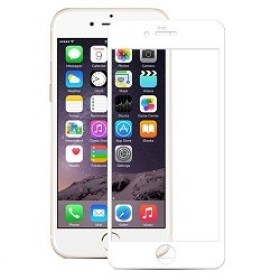 Sticla de Protectie pentru  iPhone 6/7/8 Plus 3D Zero Frame White magazin accesorii telefoane md